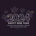 Grey And White Illustrative Happy New Year Facebook Post ^ New year means new chapter. I hope this year is a great part of our story Grey And White Illustrative Happy New Year Facebook Post 1
